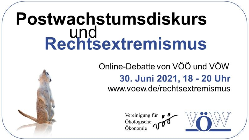 Postwachstumsdiskurs und Rechtsextremismus – Online-Debatte von VÖÖ und VÖW